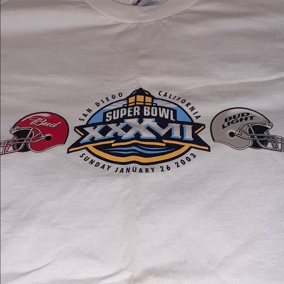 Vintage 2003 Super Bowl XXXVIIBudweiser tee shirt - Picture 3 of 6